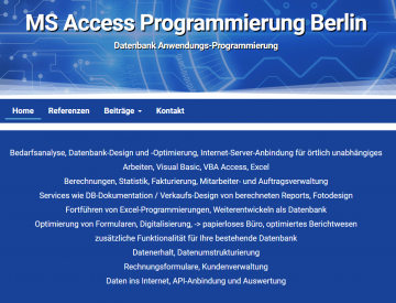 MS Access Programmierung Berlin