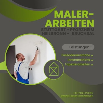 NachhaltigBauen GmbH Referenz-Bild Malerarbeiten Stuttgart Pforzheim Heilbronn Bruchsal