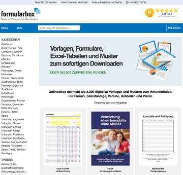 formularbox.de: Formulare, Vorlagen und Muster