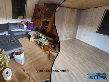 Vorher Nachher Entrümpelung Saar Pfalz Hausservice